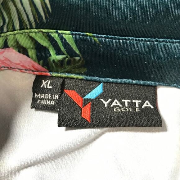 Yatta Flamingo Collared Short Sleeve Polo Golf Shirt XL - Picture 3 of 6